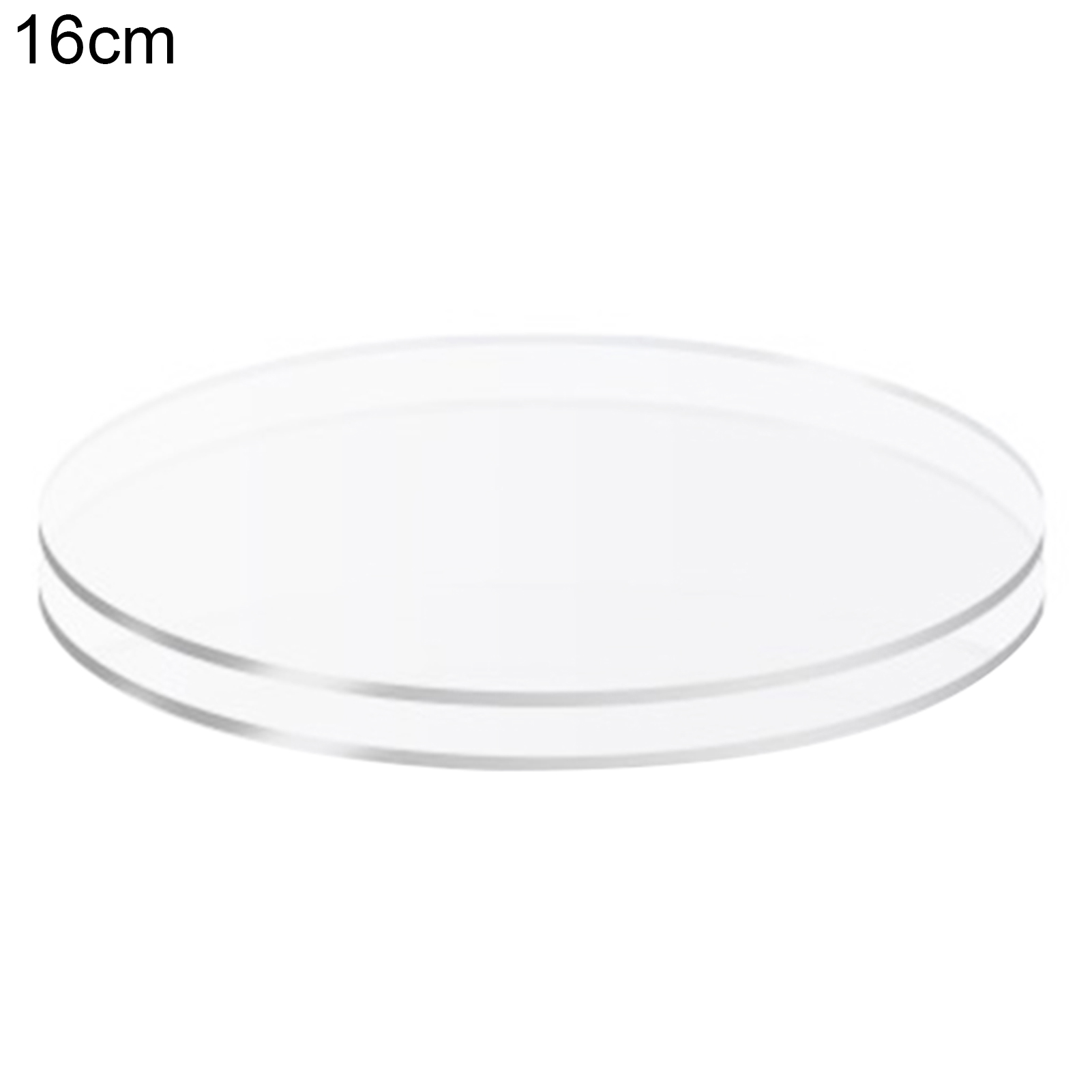 2Pcs Cake Plates Non-Sticky Reused Acrylic Buttercream Cake Discs for Cakes  Serving Clear Acrylic 